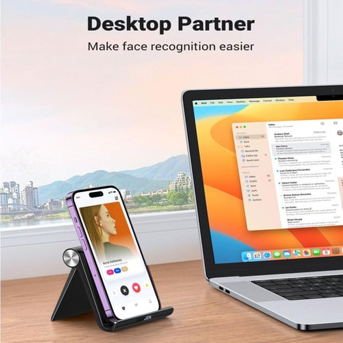 يوجرين - حامل جوال مكتبي متعدد الزوايا - اسود