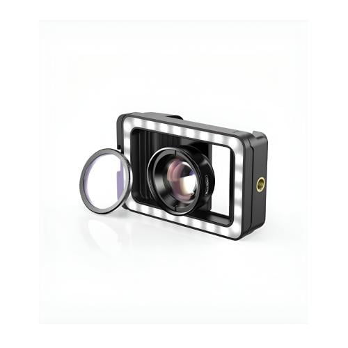 أبيكسل - عدسة ماكرو HD 100MM مع ضوء LED - اسود