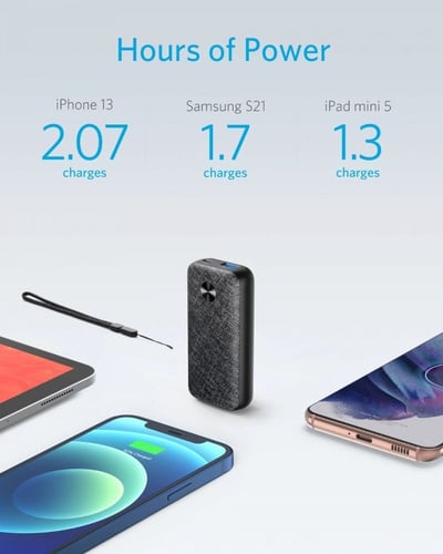 انكر - بطارية باوركور ميترو بمنفذ USB ومنفذ تايب س...