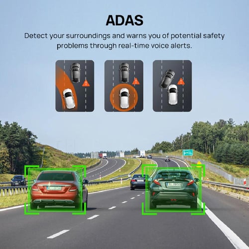 70mai - كاميرا سيارة داش كام 3k A510 امامية وخلفية