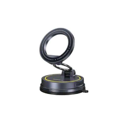 بيسوس – ستاند جوال مغناطيسي بقاعدة شفط مرنة - اسود