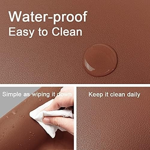 قاعدة ماوس غير قابلة للانزلاق من الجلد الصناعي ومق...