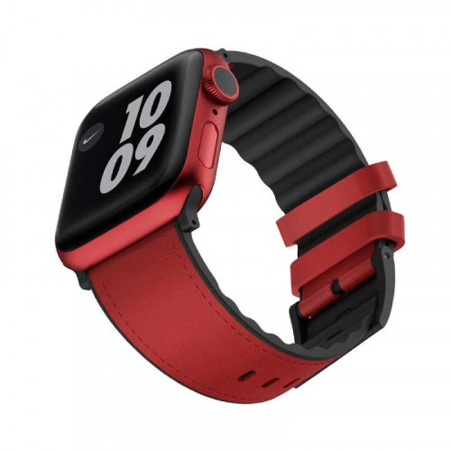 فيفا مدريد - سوار ساعه ابل جلد 44/42 احمر viva-mad...