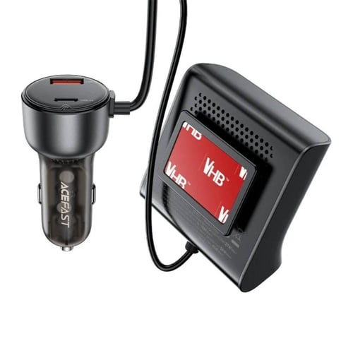 ايس فاست - B11 منصة شحن للسيارة بثلاث منافذ يو اس...