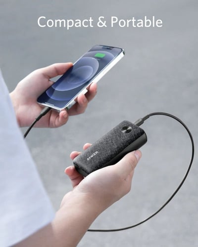 انكر - بطارية باوركور ميترو بمنفذ USB ومنفذ تايب س...