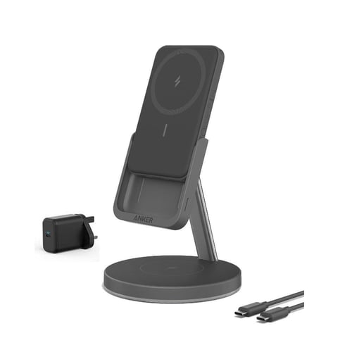 انكر - شاحن لاسلكي 2 في 1 Maggo 633 - اسود