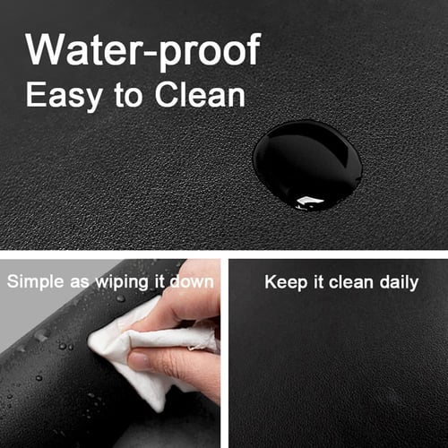 قاعدة ماوس غير قابلة للانزلاق من الجلد الصناعي ومق...