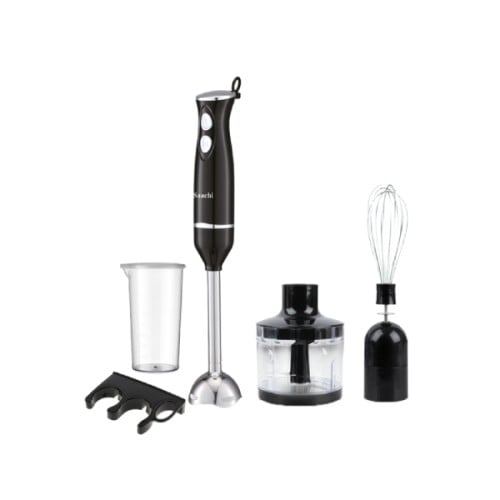 ساتشي - خلاط يدوي 4 في 1 مع وعاء بلاستيك بسعة 600...