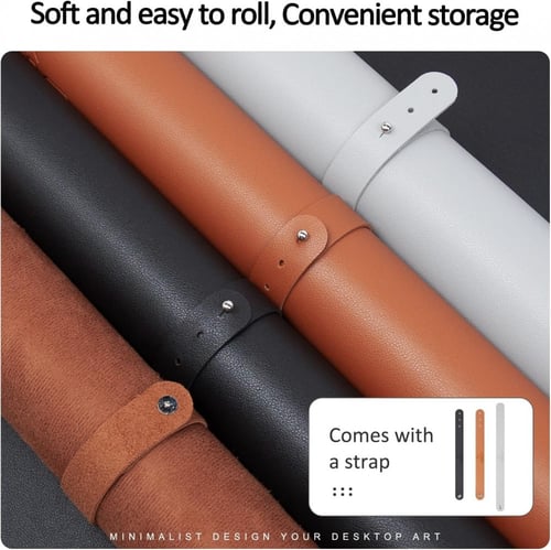 قاعدة ماوس غير قابلة للانزلاق من الجلد الصناعي ومق...