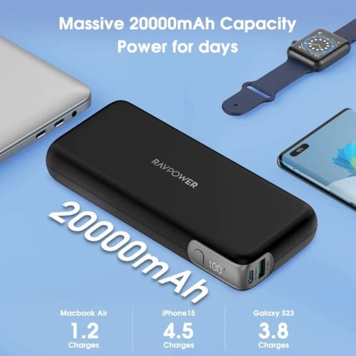 راف باور - بطارية متنقلة بقوة 70 واط بسعة 20,000 م...