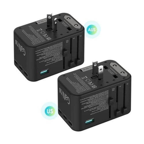 راف باور - فيش سفر بقوة 75 واط متعدد المداخل مع ثل...