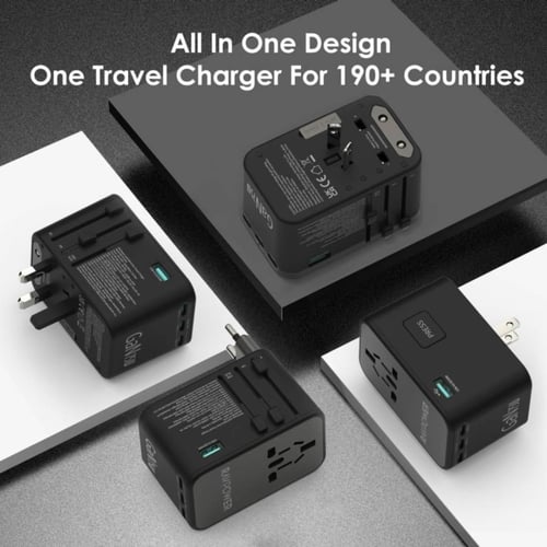 راف باور - فيش سفر بقوة 75 واط متعدد المداخل مع ثل...