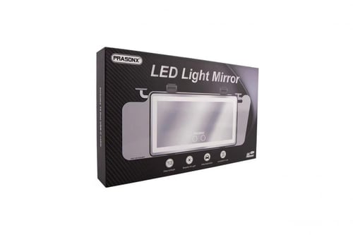 مرآة مضيئة في شماسة السيارة