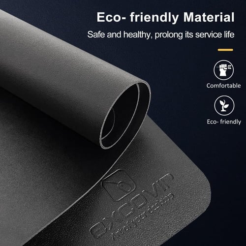 قاعدة ماوس غير قابلة للانزلاق من الجلد الصناعي ومق...