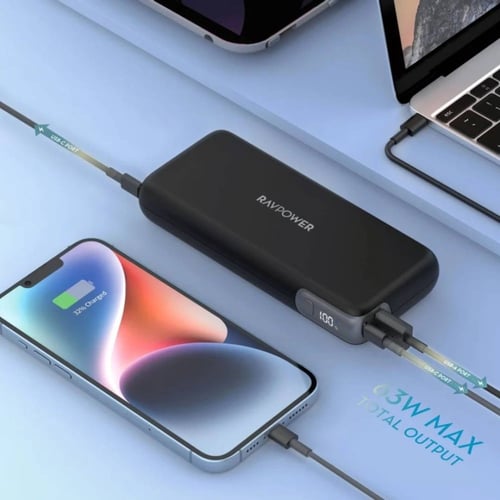 راف باور - بطارية متنقلة بقوة 70 واط بسعة 20,000 م...