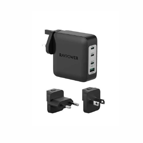 راف باور - شاحن متعدد للسفر بقوة 200 واط بمنفذ يو...