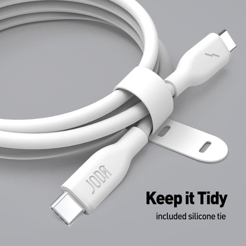 جودا - كيبل تايب سي الى تايب سي سيليكون بقوة 60 وا...