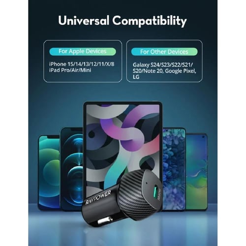 راف باور - باندل فيش جداري بقوة 20 واط بمنفذ تايب...