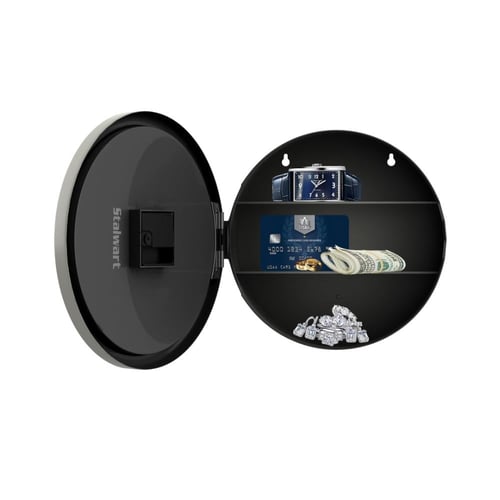 ساعة جدارية - بمقصورة خلفية مخفية