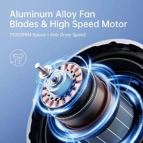 جيسو لايف - مروحة محمولة Ultra1 - رمادي غامق