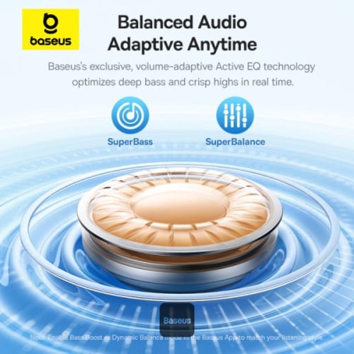 بيسوس - سماعة Bass BP1 Pro لاسلكية صوت ANC6 بطارية...