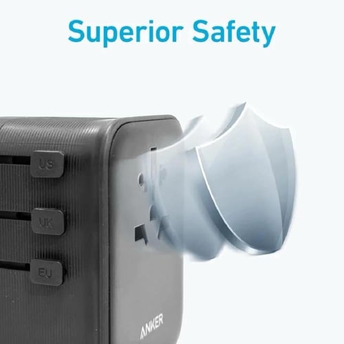 انكر - فيش سفر متعدد المداخل بقوة 65 واط بمنفذ يو...