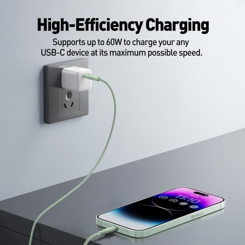 جودا - كيبل تايب سي الى تايب سي سيليكون بقوة 60 وا...