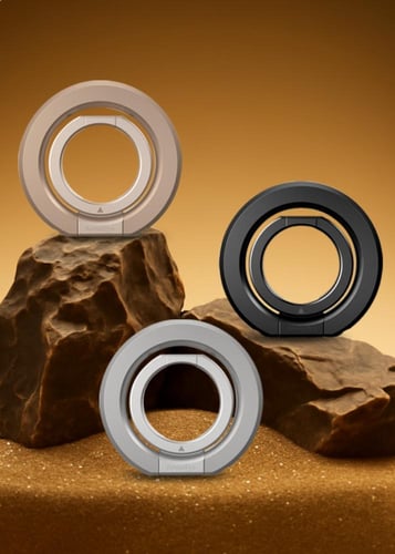 ارمور برو - مسكة جوال خاتم مغناطيسية للجوال - اسود