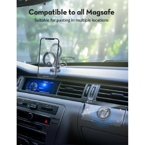 راف باور - ستاند جوال ماج سيف للسيارة - اسود