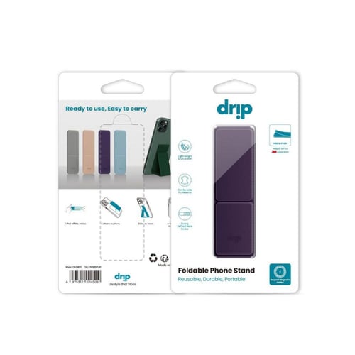 دريب - Drip Foldable حامل هاتف قابل للطي - بنفسجي...