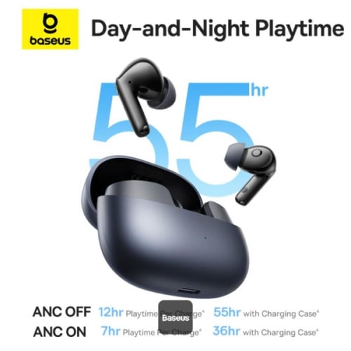 بيسوس - سماعة Bass BP1 Pro لاسلكية صوت ANC6 بطارية...