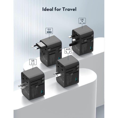 راف باور - فيش سفر متعدد المداخل بقوة 100 واط بثلا...