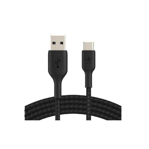 بيلكن - كيبل شحن قماش تايب سي بطول 1M - اسود