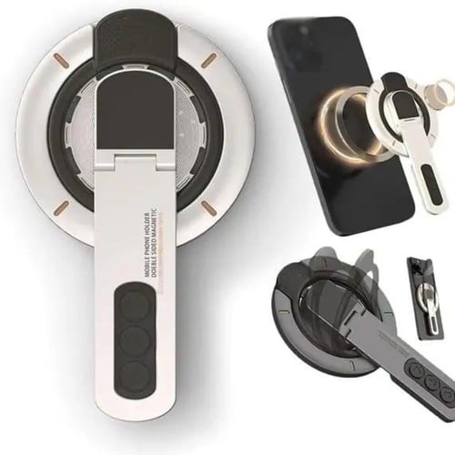 غوجي - حامل هاتف مغناطيسي دوار مع مسكة سيليكونية -...