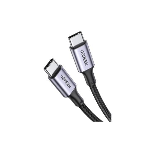 يوجرين - كيبل شحن قماشي من تايب سي إلى تايب سي 100...