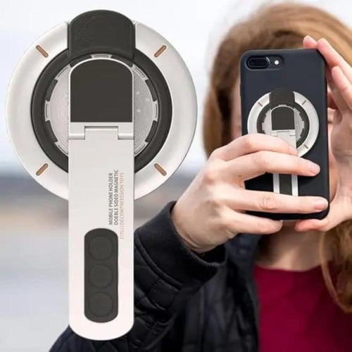 غوجي - حامل هاتف مغناطيسي دوار مع مسكة سيليكونية -...