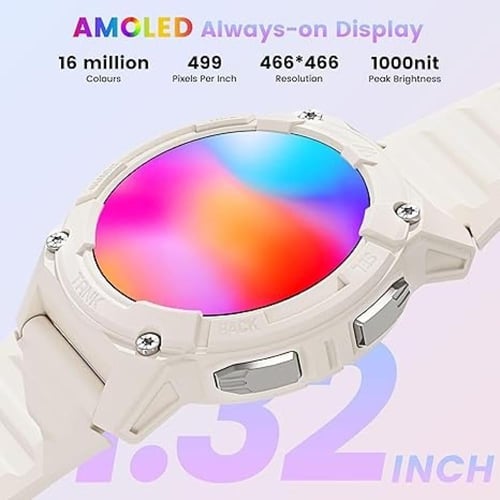 كوسبت - ساعة تانك S2 جي بي اس مقاس 34مم - ابيض