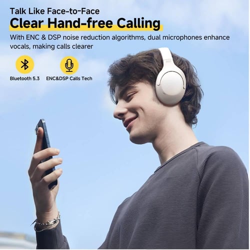 سماعات بلوتوث لاسلكية اتش 3 لايت ابيض