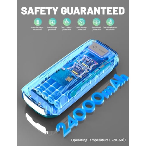 راف باور - مشغل سيارة وبطارية بسعة 24000 ملي امبير...