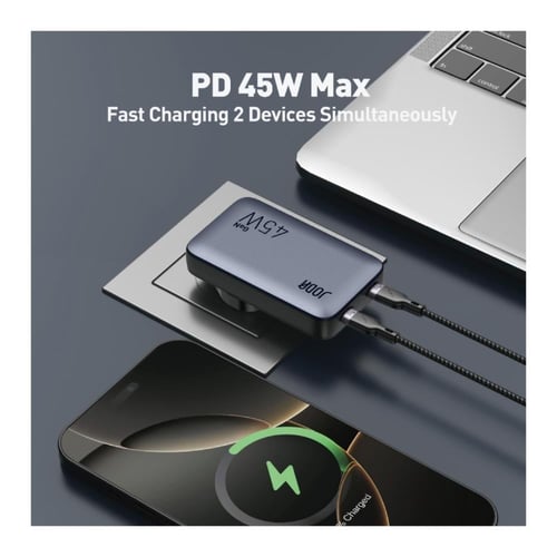 جودا - سمارت تشارج 45 واط شحن سريع مزدوج - اسود