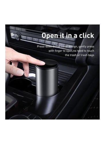 بيسوس - سلة مهملات محمولة للسيارة مع كيس قمامة 1 ل...