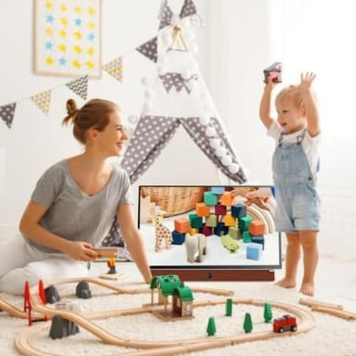 سكاي ورث - شاشة تلفزيون سمارت لاسلكية متنقلة 24 بو...