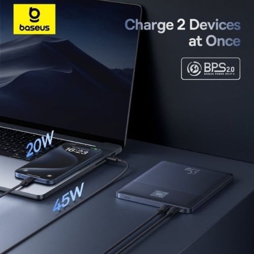 بيسوس - Blade2 باور بانك ذكي بقدرة 65 واط بسعة 120...