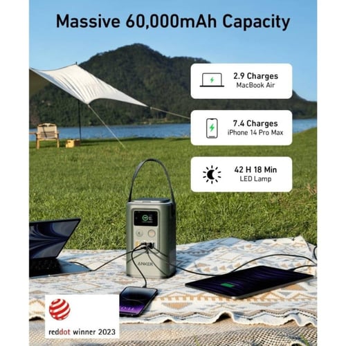 انكر - بطارية 548 بقوة 192 واط بمنفذين تايب سي ومن...