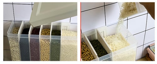 منظم وموزع للحبوب 6 مداخل - 10 كيلو