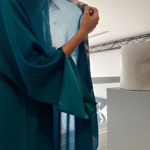 عباية كلوش تركواز