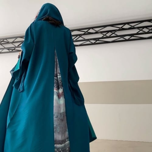 عباية كلوش تركواز