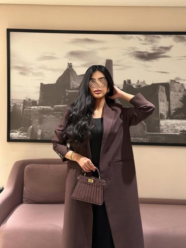 بليزر بنفسجي مبطن