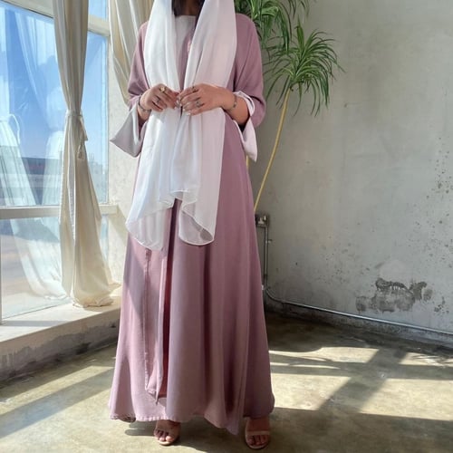 عباية لنن امريكي نود ، الكم مبطن ابيض ، قصة كلوش