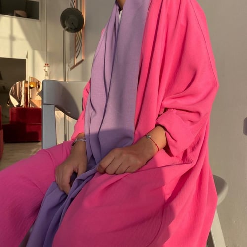 عباية لنن فوشي نص بشت